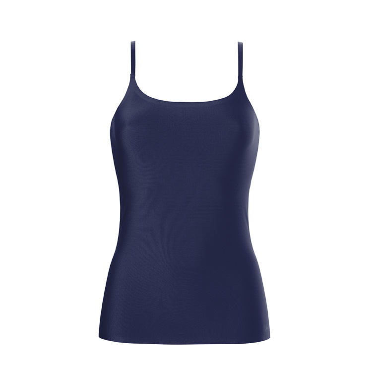 Dames Secrets Spaghetti shirt blauw 30249