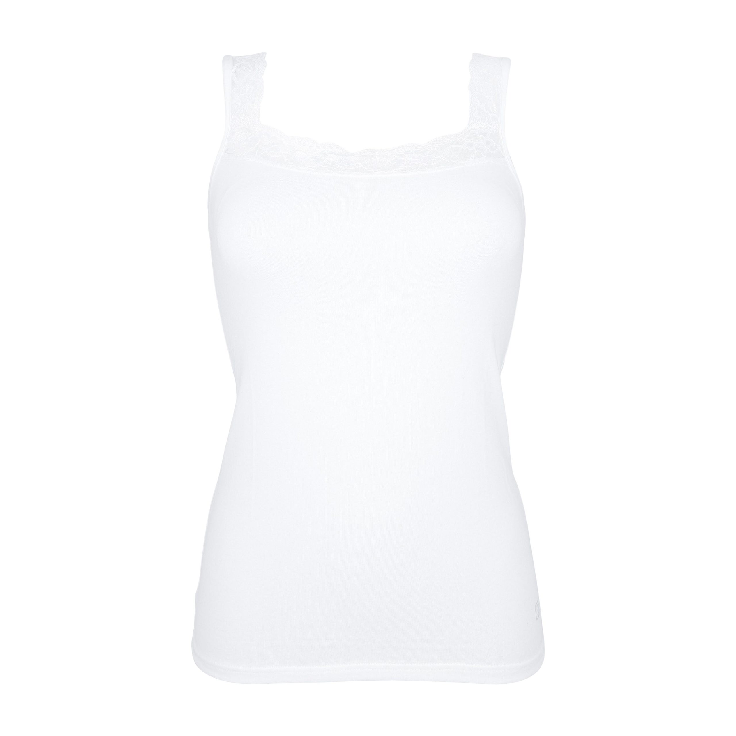 Cotonella dames hemdje GD138 wit - Afbeelding 2