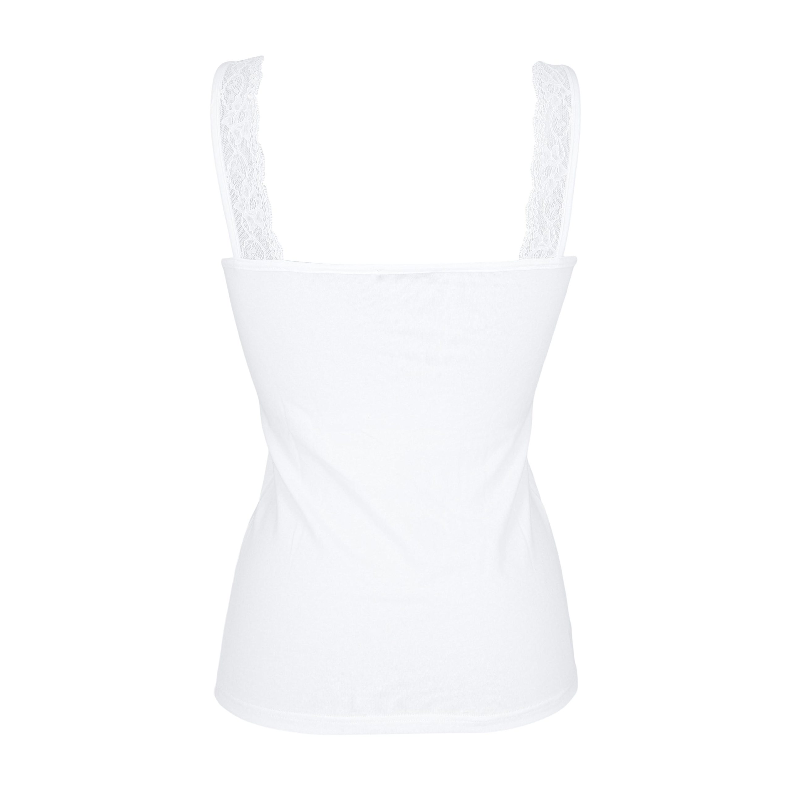 Cotonella dames hemdje GD138 wit - Afbeelding 3