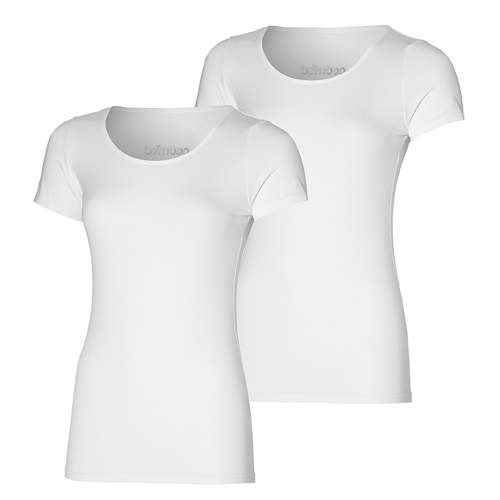 Bamboo dames T-Shirt wit